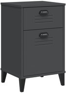 Shumee noční stolek VIKEN antracitově šedý kompozitní dřevo - Night Stand