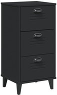 Shumee noční stolek VIKEN černý kompozitní dřevo, 374918 - Night Stand
