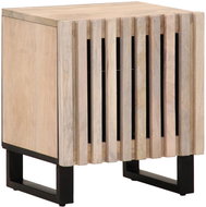 Shumee noční stolek 40 × 34 × 46 cm, masivní bělené mangovníkové dřevo - Night Stand