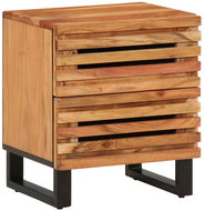 Shumee noční stolek 40 × 34 × 46 cm, masivní akáciové dřevo, 377428 - Night Stand