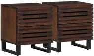 Shumee noční stolky 2 ks, 40 × 34 × 46 cm, masivní mangovníkové dřevo, 377431 - Night Stand