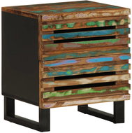 Shumee noční stolek 40 × 34 × 46 cm, masivní recyklované dřevo - Night Stand