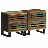 Shumee noční stolky 2 ks, 40 × 34 × 46 cm, masivní recyklované dřevo, 377435 - Night Stand