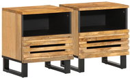 Shumee noční stolky 2 ks, 40 × 34 × 46 cm, masivní hrubé mangovníkové dřevo - Night Stand