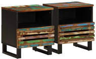 Shumee noční stolky 2 ks, 40 × 34 × 46 cm, masivní recyklované dřevo, 377475 - Night Stand