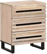 Shumee noční stolek 50 × 34 × 62 cm, masivní mangovníkové dřevo - Night Stand