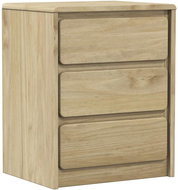 Shumee noční stolek SAUDA 44 × 35 × 56 cm, masivní borové dřevo - Night Stand