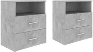 Shumee noční stolky 2 ks, betonově šedé 50 × 32 × 60 cm - Night Stand