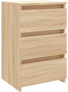 Shumee noční stolek sonoma dub 40 × 35 × 62,5 cm kompozitní dřevo - Night Stand