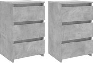 Shumee noční stolky 2 ks, betonově šedé 40 × 35 × 62,5 cm kompozitní dřevo - Night Stand