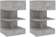 Shumee noční stolky 2 ks, betonově šedé 40 × 35 × 65 cm - Night Stand