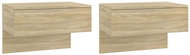 Shumee nástěnné noční stolky 2 ks, dub sonoma - Night Stand