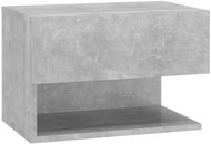 Shumee nástěnný noční stolek betonově šedý, 810961 - Night Stand
