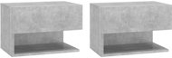 Shumee nástěnné noční stolky 2 ks, betonově šedé, 810962 - Night Stand