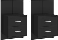Shumee nástěnné noční stolky 2 ks, černé, 810992 - Night Stand