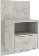 Shumee nástěnný noční stolek betonově šedý - Night Stand