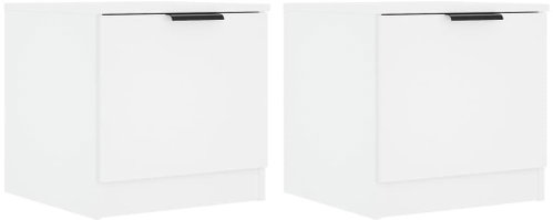 Shumee noční stolky 2 ks, bílé 40 × 39 × 40 cm - Night Stand - Main image