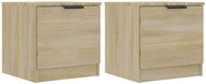 Shumee noční stolky 2 ks, dub sonoma 40 × 39 × 40 cm - Night Stand