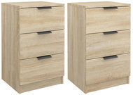 Shumee noční stolky 2 ks, dub sonoma 40 × 36 × 65 cm - Night Stand