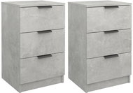 Shumee noční stolky 2 ks, betonově šedé 40 × 36 × 65 cm - Night Stand