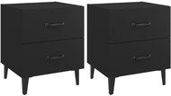 Shumee noční stolky 2 ks, černé 40 × 35 × 47,5 cm - Night Stand