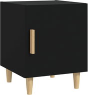 Shumee noční stolek černý kompozitní dřevo - Night Stand