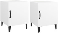Shumee bedside tables 2 pcs, white composite wood - Night Stand