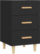 Shumee noční stolek černý 40 × 40 × 66 cm, kompozitní dřevo, 812079 - Night Stand