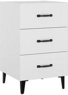 Shumee noční stolek bílý 40 × 40 × 66 cm, kompozitní dřevo, 812087 - Night Stand