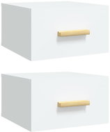 Shumee nástěnné noční stolky 2 ks, bílé 35 × 35 × 20 cm - Night Stand