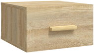 Shumee nástěnný noční stolek dub sonoma 35 × 35 × 20 cm - Night Stand
