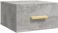 Shumee nástěnný noční stolek betonově šedý 35 × 35 × 20 cm - Night Stand