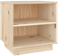 Shumee noční stolek 40 × 34 × 40 cm, masivní borové dřevo - Night Stand