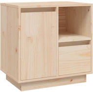 Shumee noční stolek 50 × 34 × 50 cm, masivní borové dřevo - Night Stand