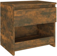 Shumee noční stolek kouřový dub 40 × 30 × 39 cm kompozitní dřevo - Night Stand