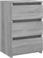 Shumee noční stolek šedý sonoma 40 × 35 × 62,5 cm kompozitní dřevo - Night Stand