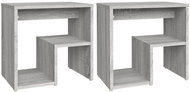 Shumee noční stolky 2 ks, šedé sonoma 40 × 30 × 40 cm kompozitní dřevo, 815180 - Night Stand