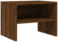 Shumee bedside table brown oak 40 × 30 × 30 cm composite wood - Night Stand