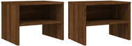Shumee noční stolky 2 ks, hnědý dub 40 × 30 × 30 cm kompozitní dřevo - Night Stand