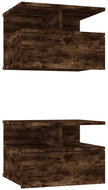 Shumee plovoucí noční stolky 2 ks, kouřový dub 41 × 31 × 27 cm kompozit - Night Stand