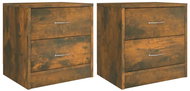 Shumee noční stolky 2 ks, kouřový dub 40 × 30 × 40 cm kompozitní dřevo - Night Stand