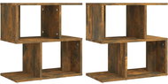 Shumee noční stolky 2 ks, kouřový dub 50 × 30 × 51,5 cm kompozitní dřevo - Night Stand