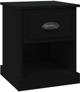 Shumee noční stolek černý 39 × 39 × 47,5 cm kompozitní dřevo - Night Stand