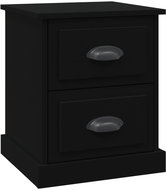 Shumee noční stolek černý 39 × 39 × 47,5 cm kompozitní dřevo, 816146 - Night Stand