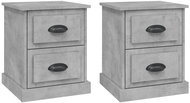Shumee noční stolky 2 ks, betonově šedé 39 × 39 × 47,5 cm kompozitní dřevo, 816153 - Night Stand