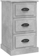 Shumee noční stolek betonově šedý 39 × 39 × 67 cm kompozitní dřevo - Night Stand