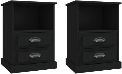 Shumee noční stolky 2 ks, černé 43 × 36 × 60 cm - Night Stand - Main image