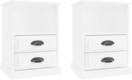 Shumee noční stolky 2 ks, bílé s vysokým leskem 43 × 36 × 60 cm - Night Stand