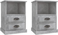 Shumee noční stolky 2 ks, betonově šedé 43 × 36 × 60 cm - Night Stand