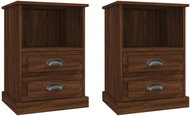 Shumee noční stolky 2 ks, hnědý dub 43 × 36 × 60 cm - Night Stand
